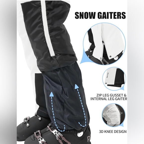 Pioneer Camp Women's Snow Pants Ski Bibs Pants Waterproof Size Small - Picture 10 of 10